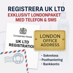 Registrera UK Ltd med exklusiva tjänster